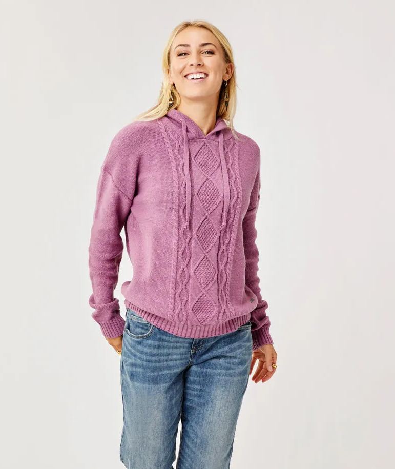 Stowe Hooded Sweater: Orchid