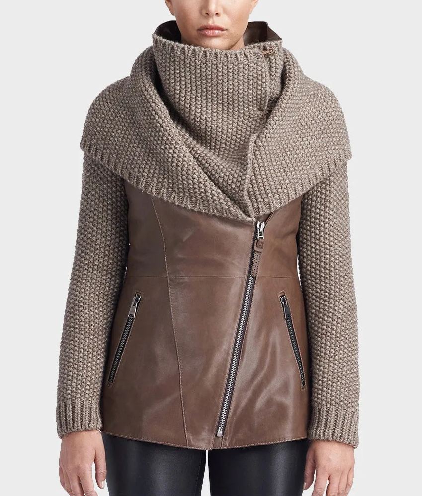 Ivory Leather Jacket