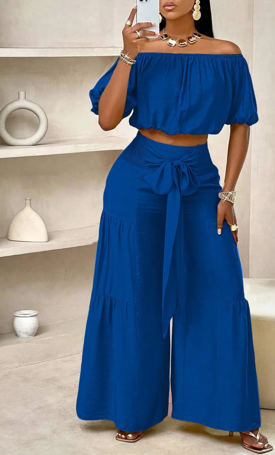Women's Polka Dot Casual Chic Vacation Two-Piece Sets