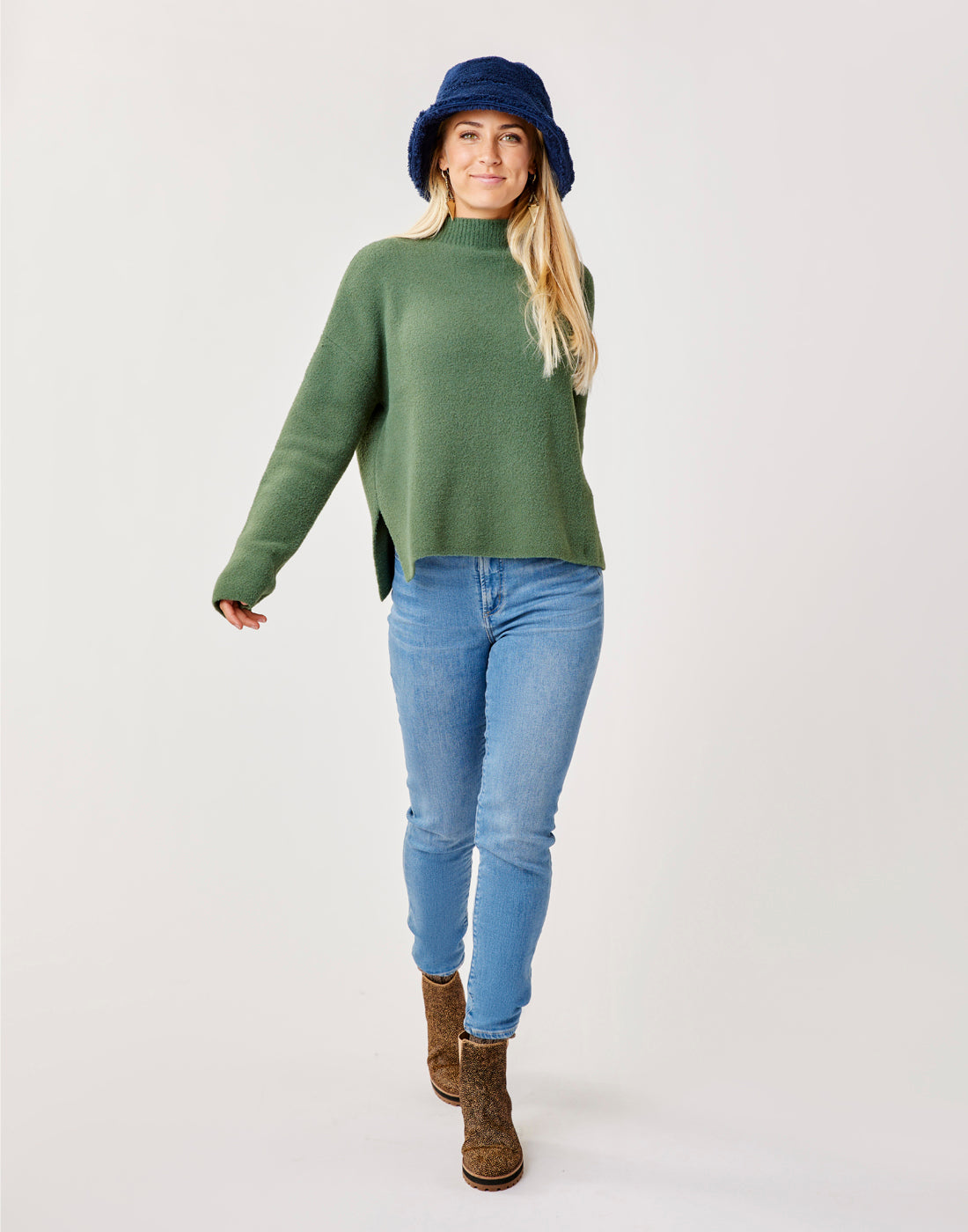 Olivia Plush Sweater: Cilantro