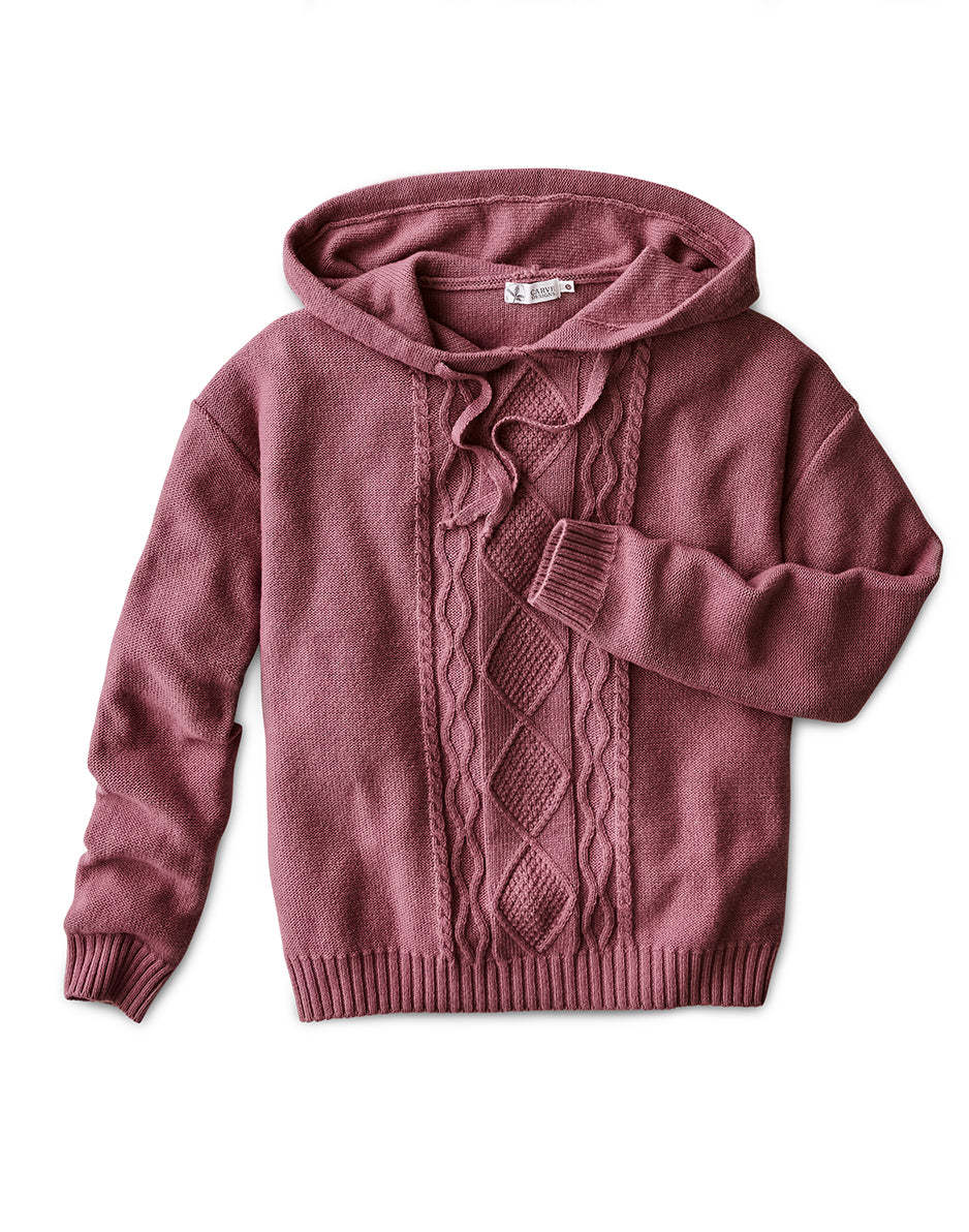 Stowe Hooded Sweater: Orchid