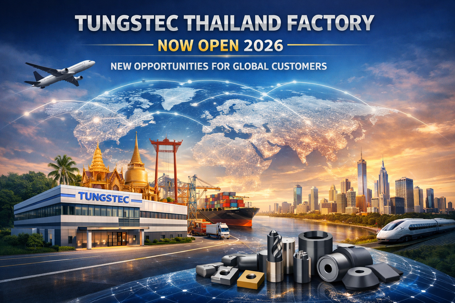 TUNGSTEC’s Thailand Cemented Carbide Factory Is Now Operational: New Opportunities for Global Customers-TUNGSTEC