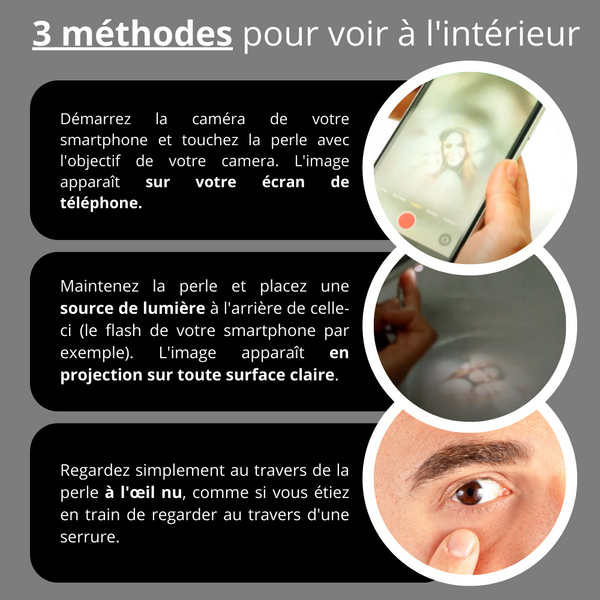 Bracelet Photo Projection Bracelet Personnalisé avec Pierre de Naissance et Photo pour Femme|Jessemade