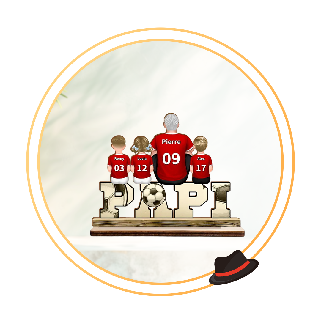 Cadeau Papi Ddécoration en Bois