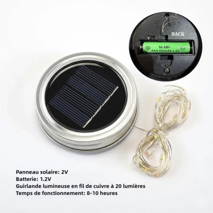 Bouteille Lumineuse Personnalisée, Bocal lumineux Solaire avec 2 à 12 fleurs de naissance – D'abord maman, maintenant mamie