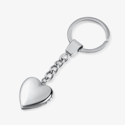 Porte-Clés Cœur 2 Photo Personnalisé | Jessemade