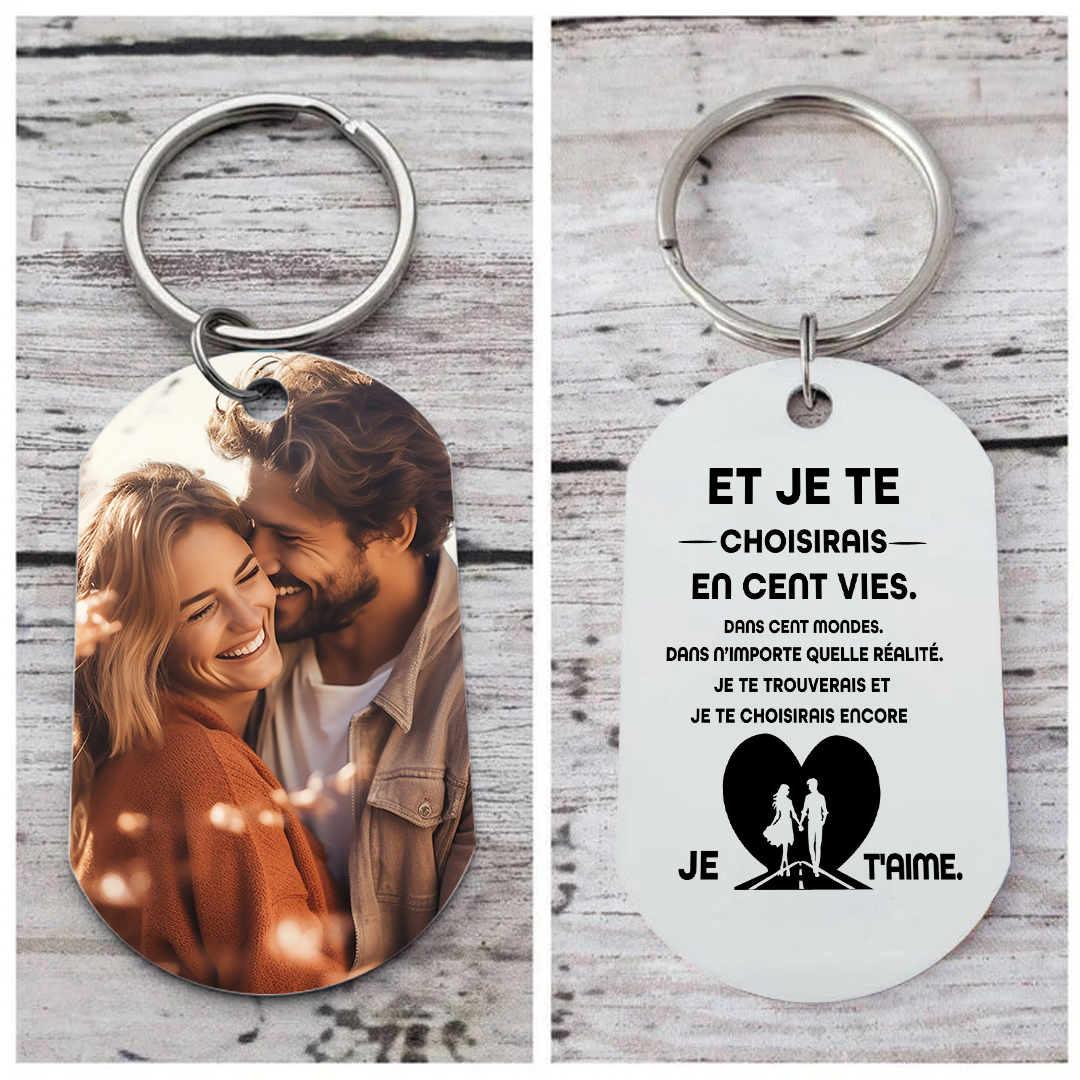 Porte-clés Personnalisé avec Photo et Gravure : Cadeau Unique et Pratique | Jessemade
