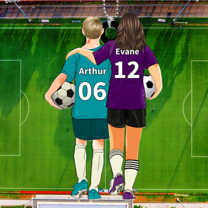 Porte-clés 2 Prénoms Personnalisés avec Illustrations Choisies Porte-Clés Personnaliables | Jessemade