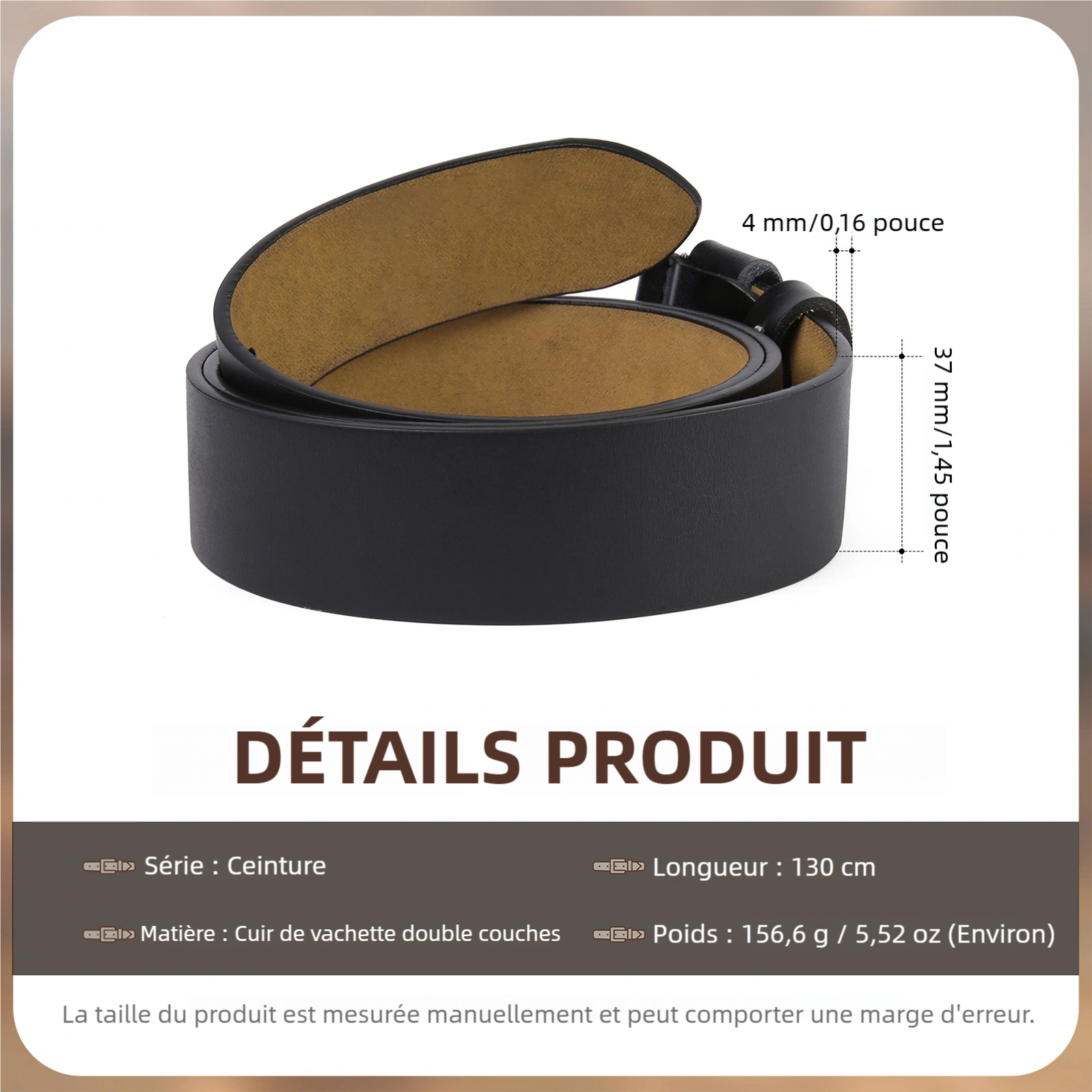 Ceinture en cuir Personnalisée – Personnalisez avec 2-12 Prénoms d'enfants et Poings, Cadeau pour Papa ou Grand-Père | Jessemade