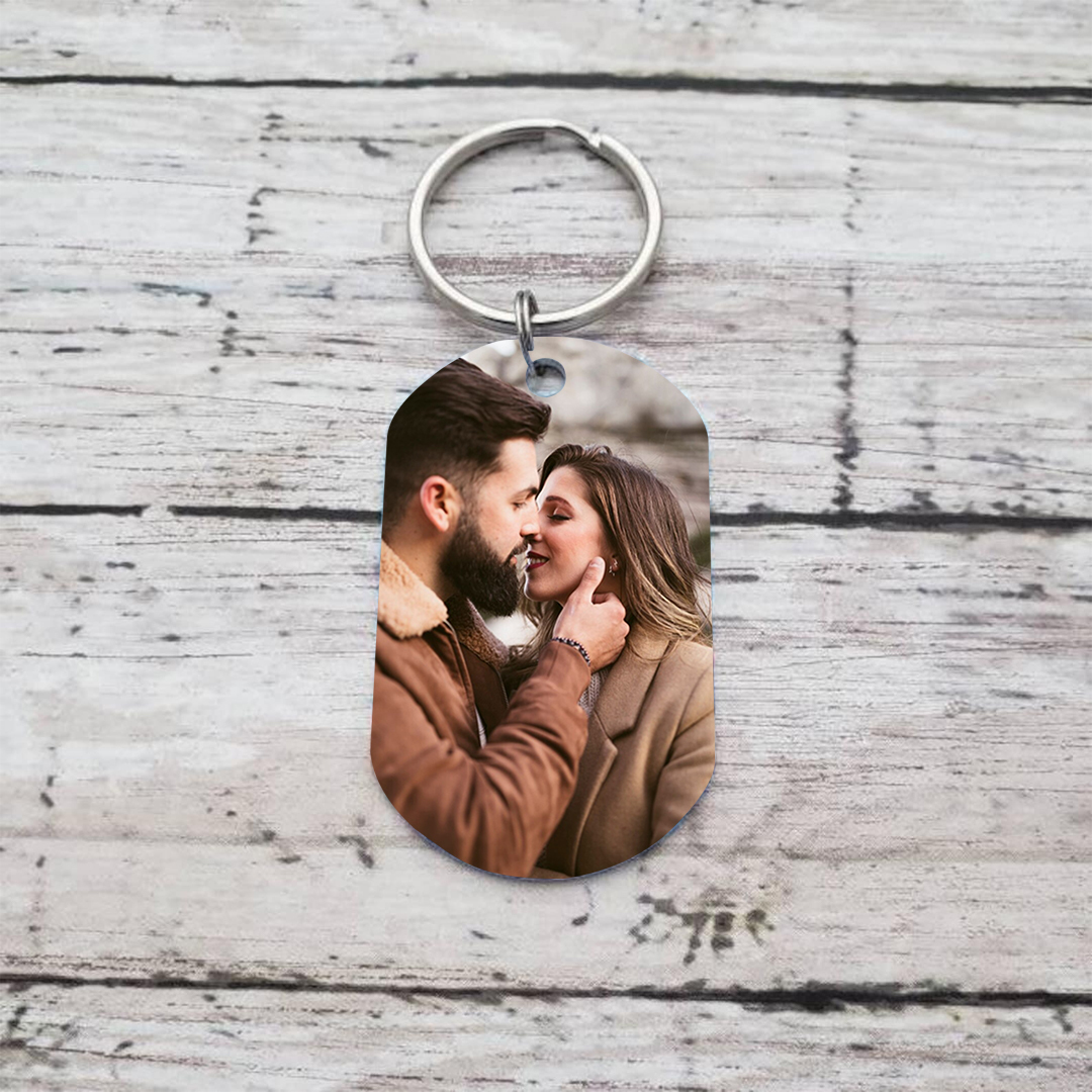 Porte-clés Personnalisés avec Photo Porte-Clés Personnaliables Pour Couple | Jessemade