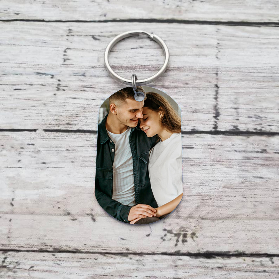 Porte-Clés Photo Personnalisée Porte-Clés Personnaliables Pour Couple | Jessemade