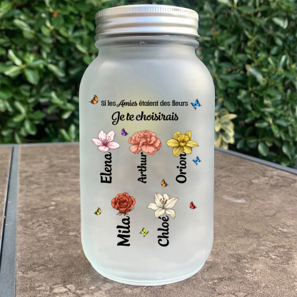 [Copy]Bouteille lumineuse Ornements Commémoratives 1 prénom personnalisé avec photo et années Verre  | Jessemade