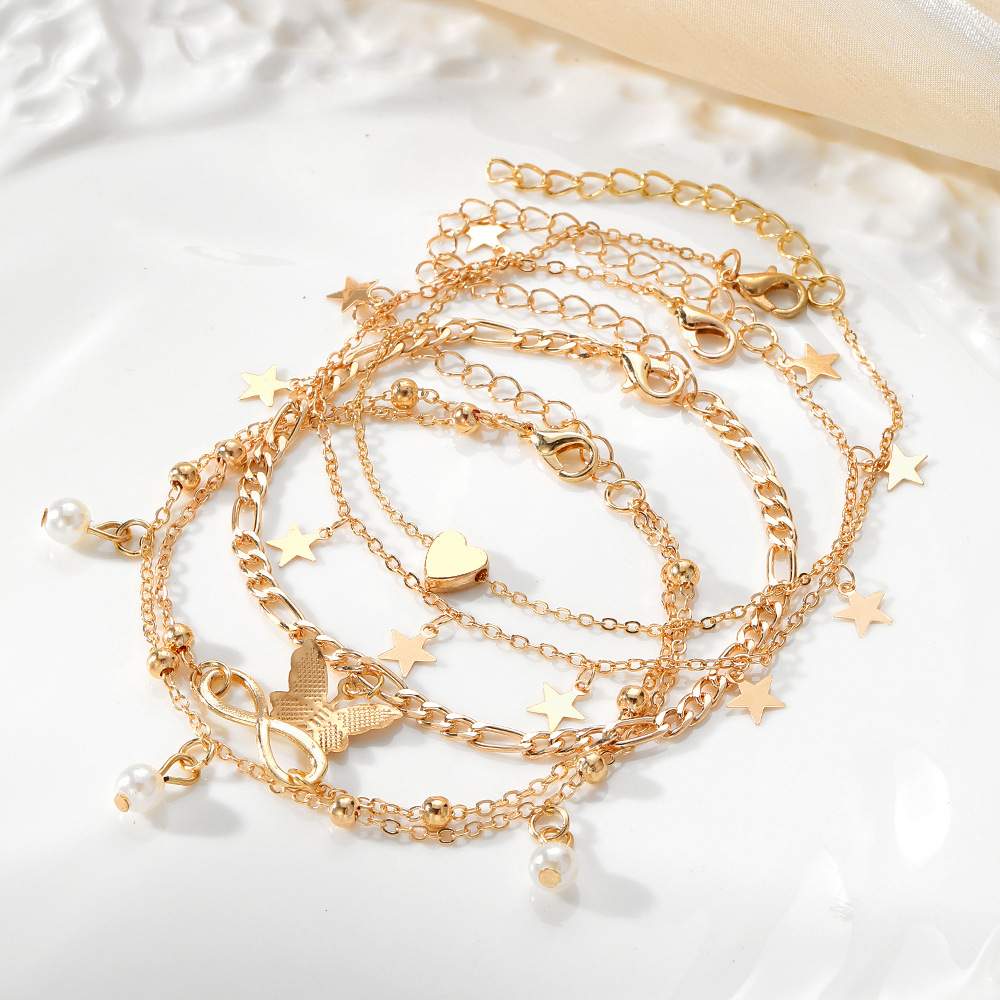 Set de Chaînes de Bracelet de cheville Papillon | Jessemade