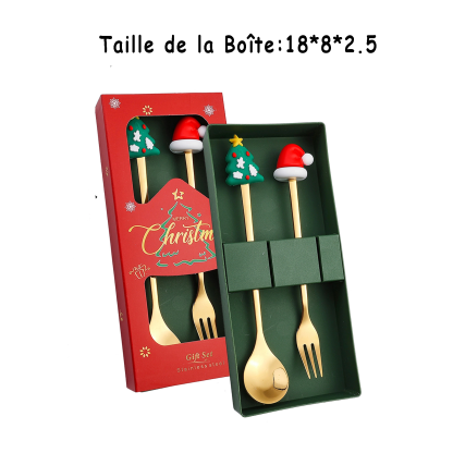 Set de Couverts de Noël avec Fourchette et Cuillère  | Jessemade