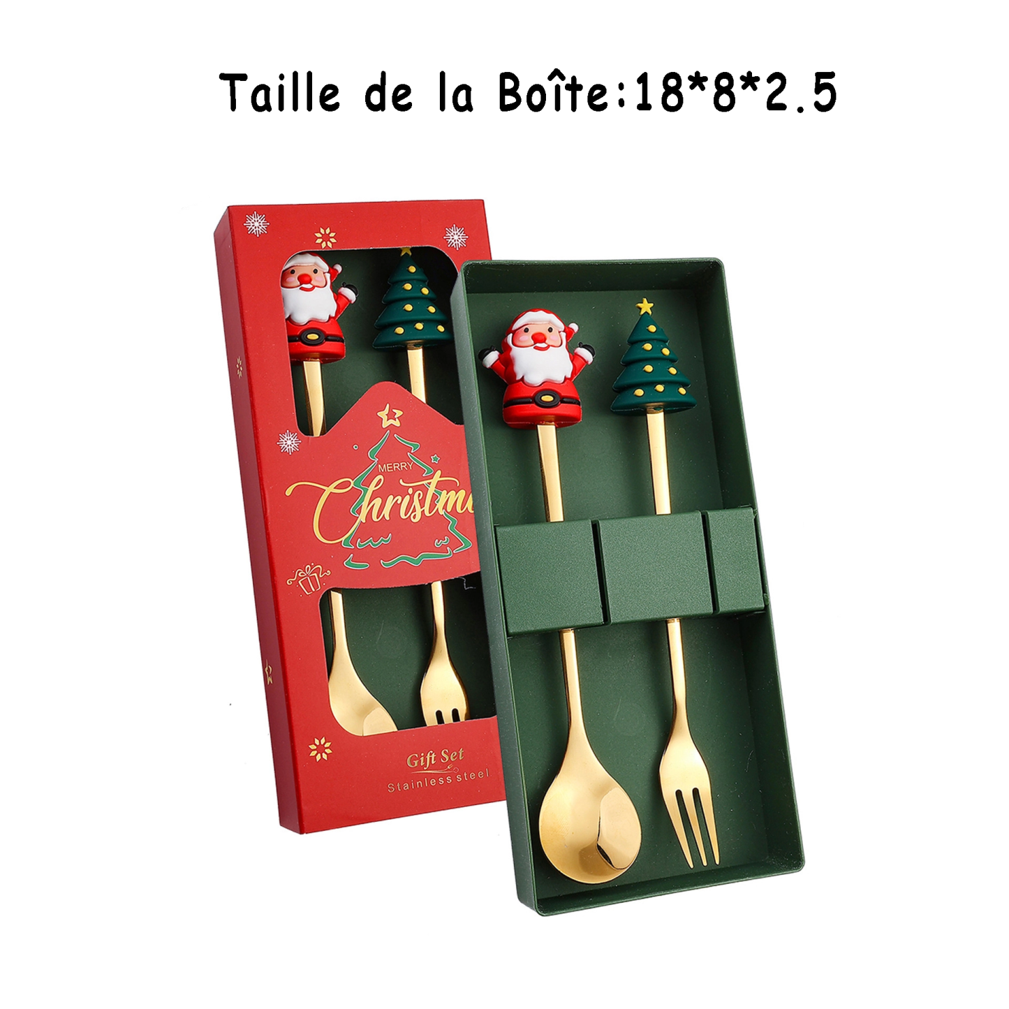 Set de Couverts de Noël avec Fourchette et Cuillère  | Jessemade