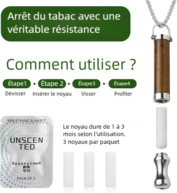 Collier de respiration anti-stress, collier de méditation, entraîneur de souffle