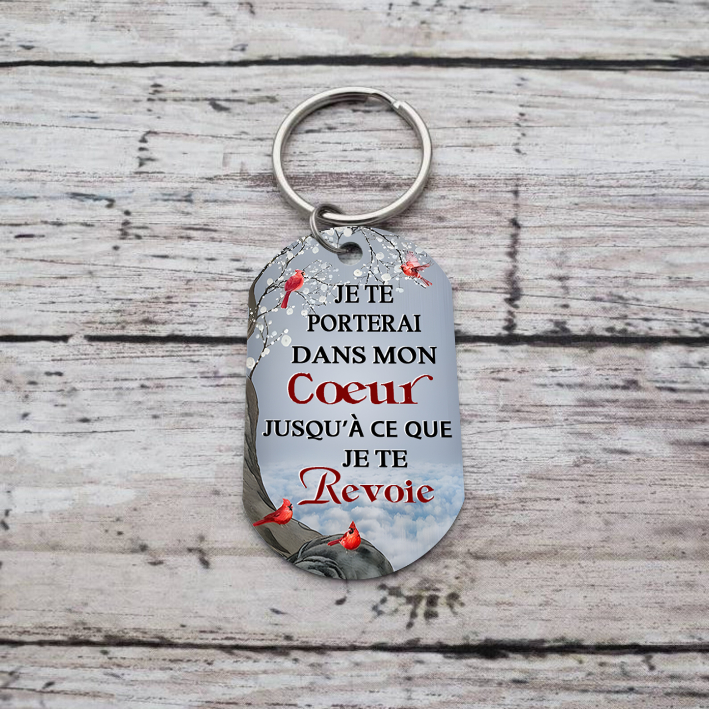 À Papi Porte-Clés Commémoratif Photo Personnalisé et Message Touchant Cadeau pour papi ou mamie | Jessemade