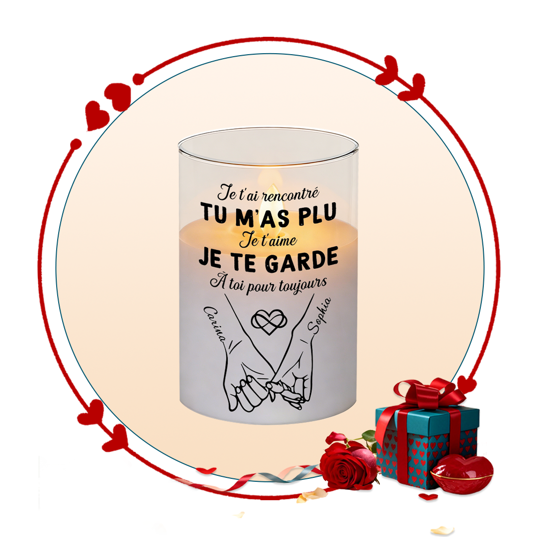 Bougie LED Personnalisée