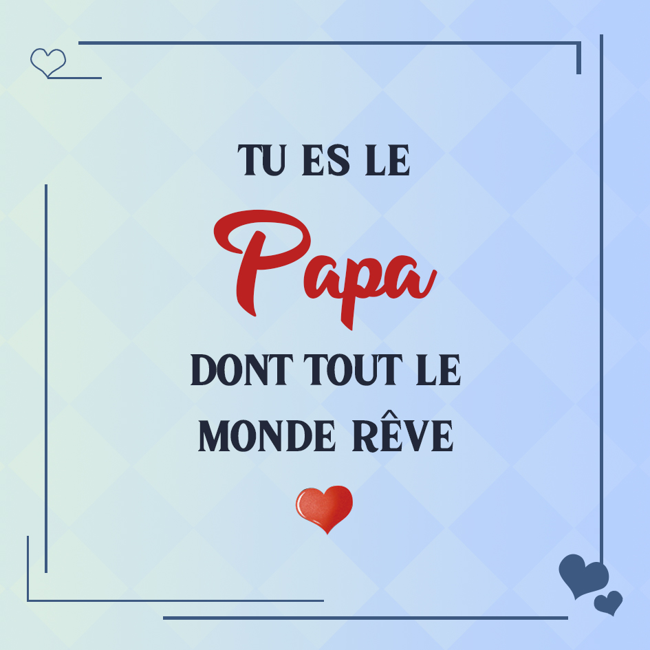 Carte de vœux « Tu es le papa dont tout le monde rêve » cadeau émotionnel pour Fête des Pères | Jessemade