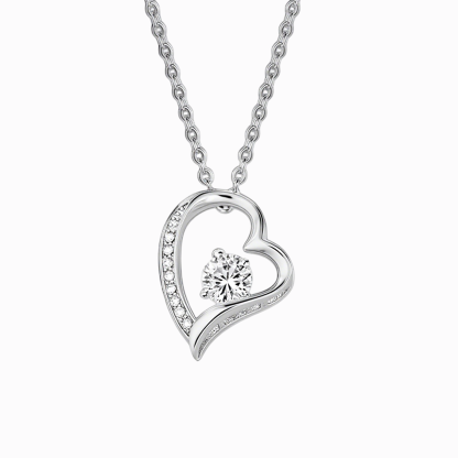À Ma Femme-Collier Cœur en argent 925 avec pierres Cadeau Saint-Valentin