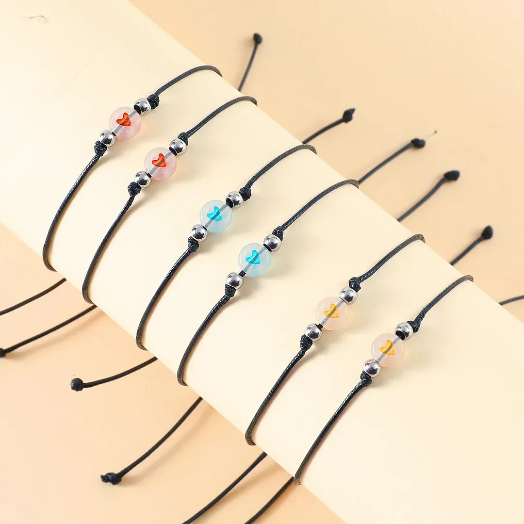 À Filleule & Marraine - Bracelet en Commun 2PCS Bracelets Cœur|Jessemade