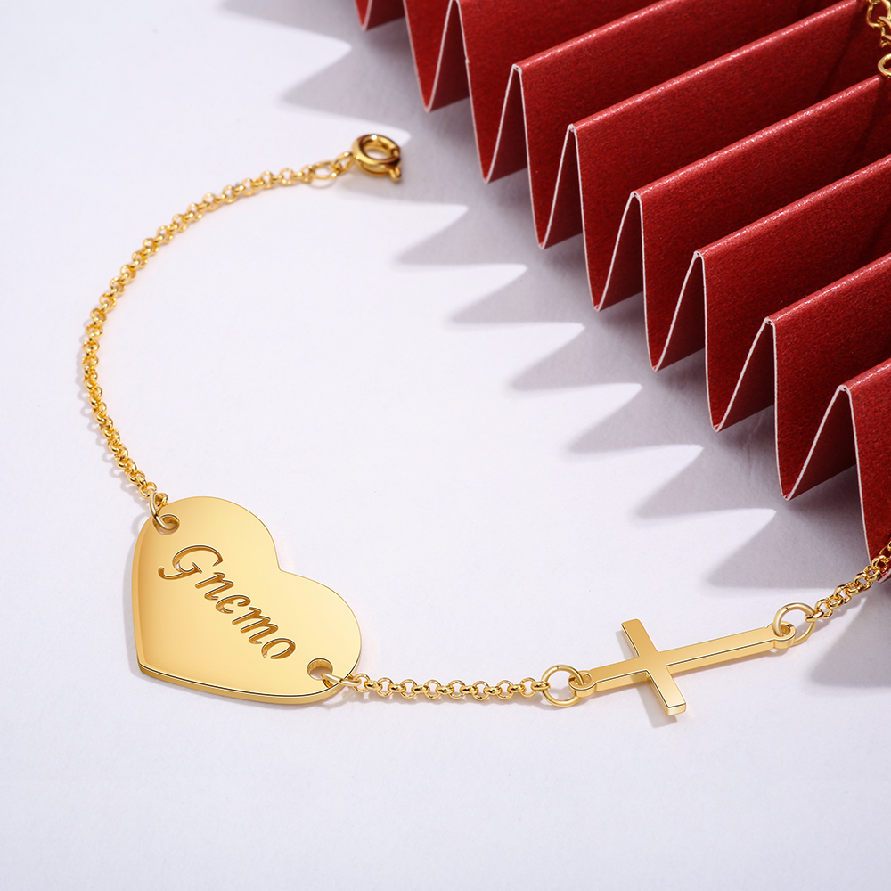 Bracelet Marraine Texte Personnalisé-À Ma Marraine