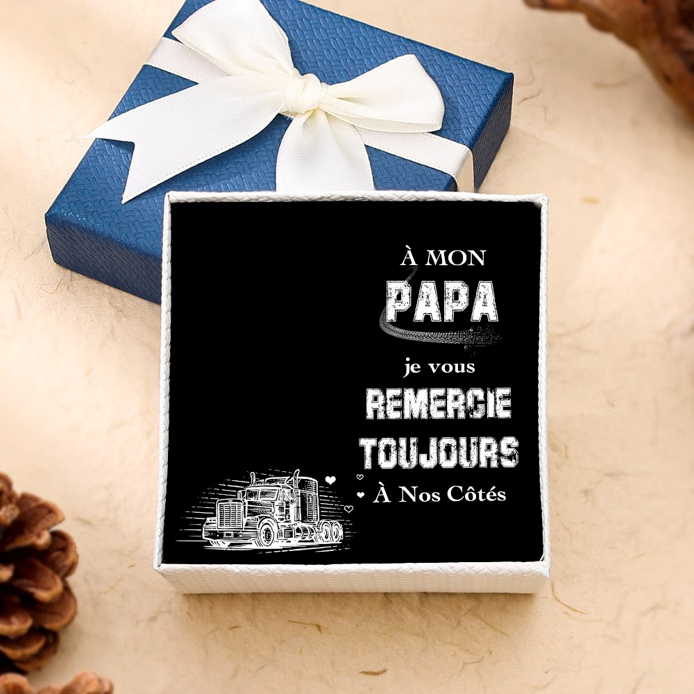 À mon Papa - Carte avec coffre cadeau