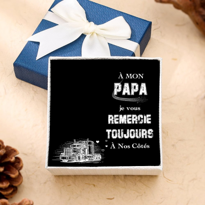 À mon Papa - Carte avec coffre cadeau