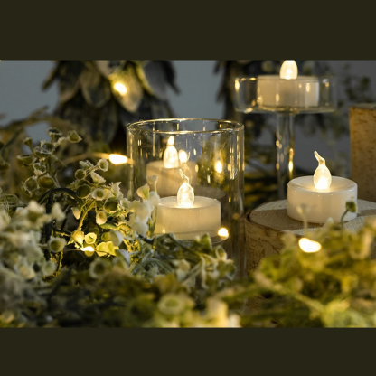 Bougies électronique scintillantes 12PCS/4PCS