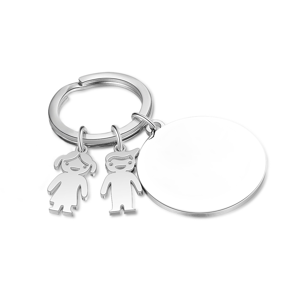 À Ma Maman - 1-5 Noms Porte-Clés Personnalisés Avec Breloques Enfants