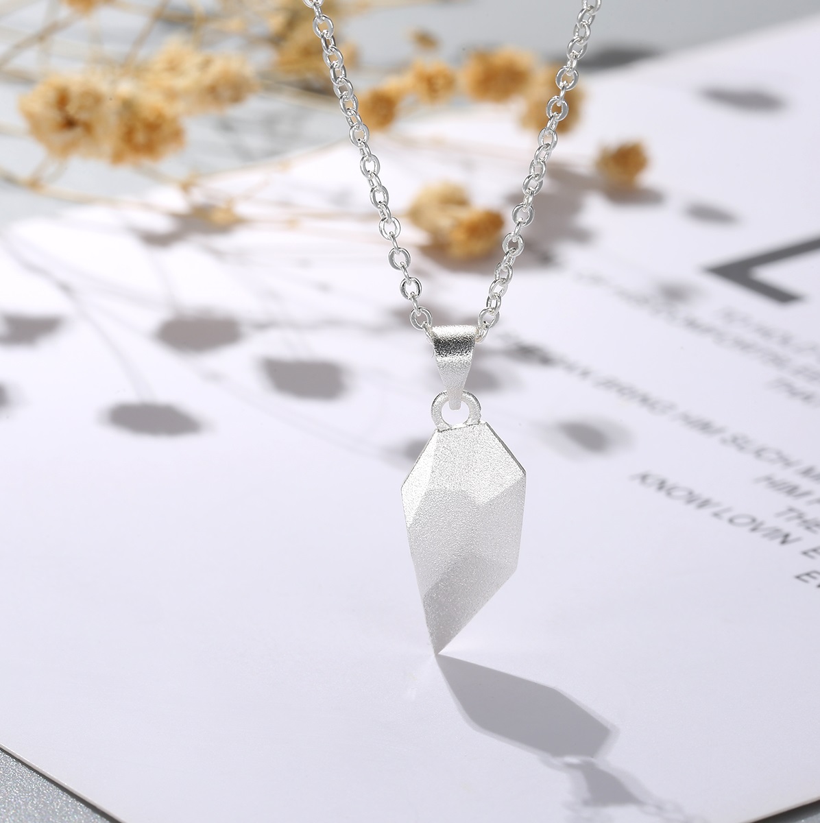 À Ma Petite Amie -Collier breloque Coeur 2 Lettres personnalisés Avec aimant pour Couple