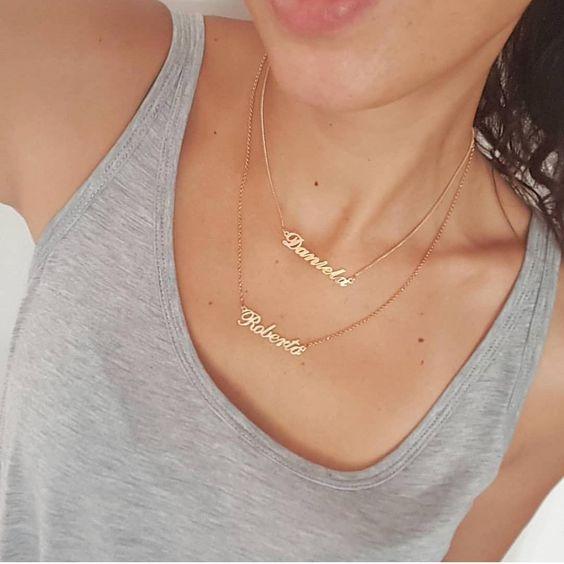 A ma fille - Collier Argent Prénom Personnalisé Meilleur Cadeau Pour Vous