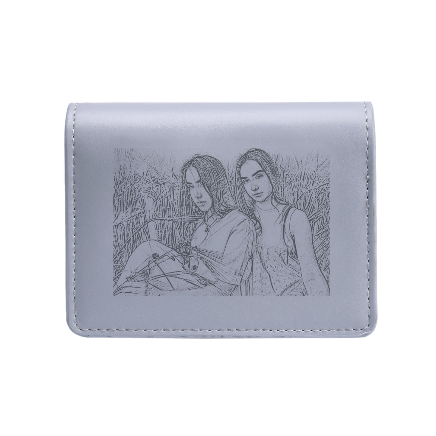 Portefeuille/Porte-Monnaie Photo et Texte Personnalisés pour Femmes