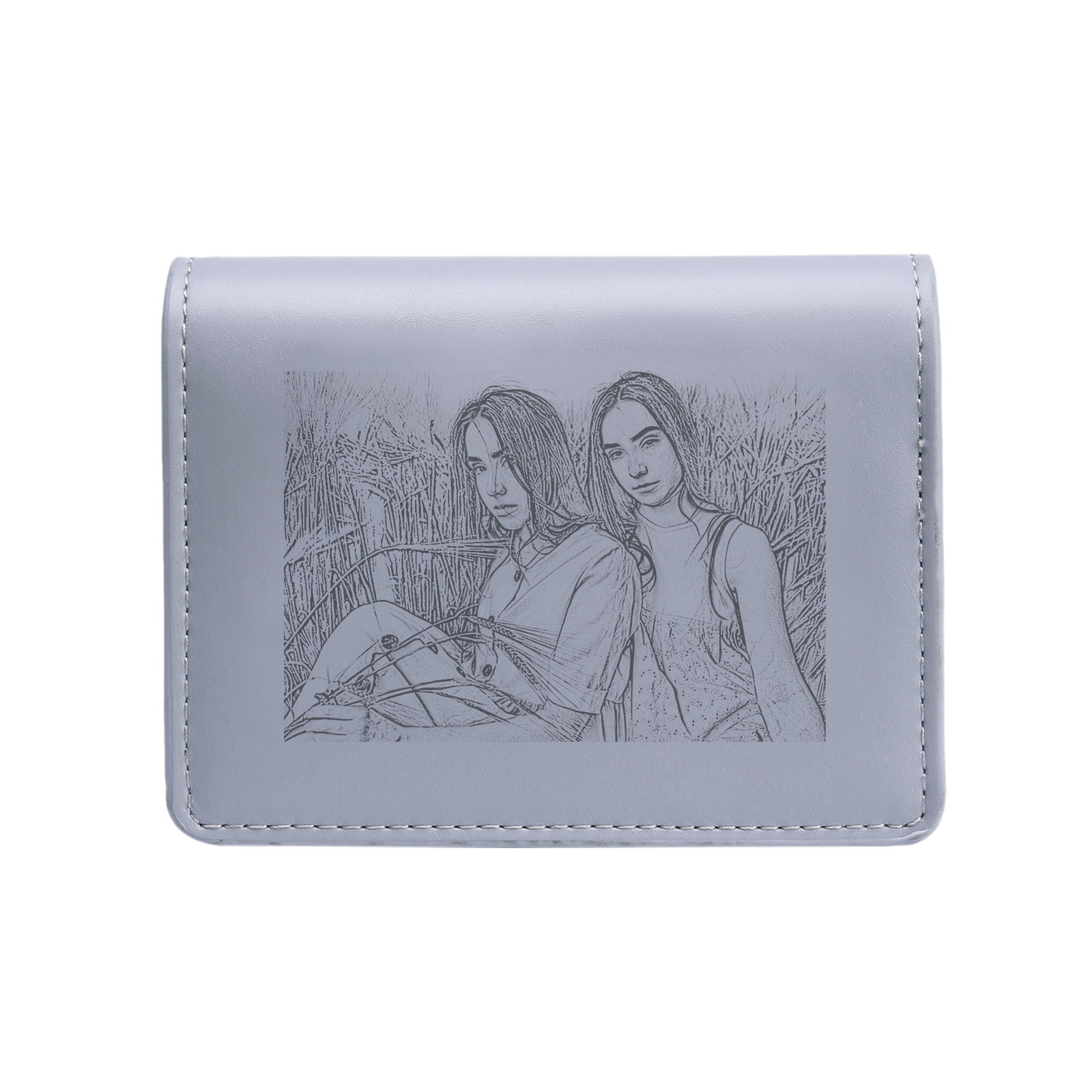 Portefeuille/Porte-Monnaie Photo et Texte Personnalisés pour Femmes