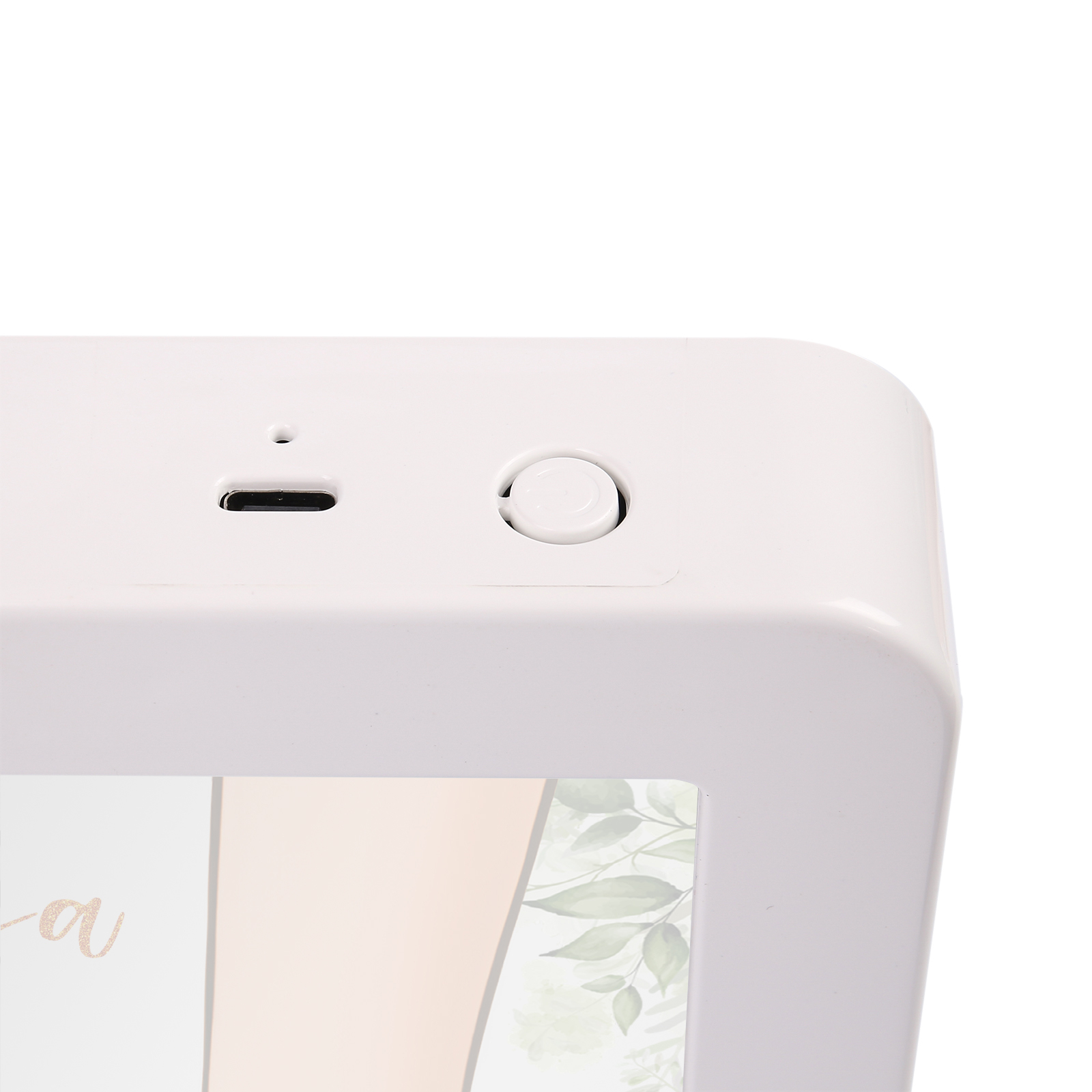 Lampe LED/Cadre Photo/Miroir multifonctionnel la main dans la main 3 Prénoms et 1 Tetxe Personnalisés Cadeau Créatif pour Famille