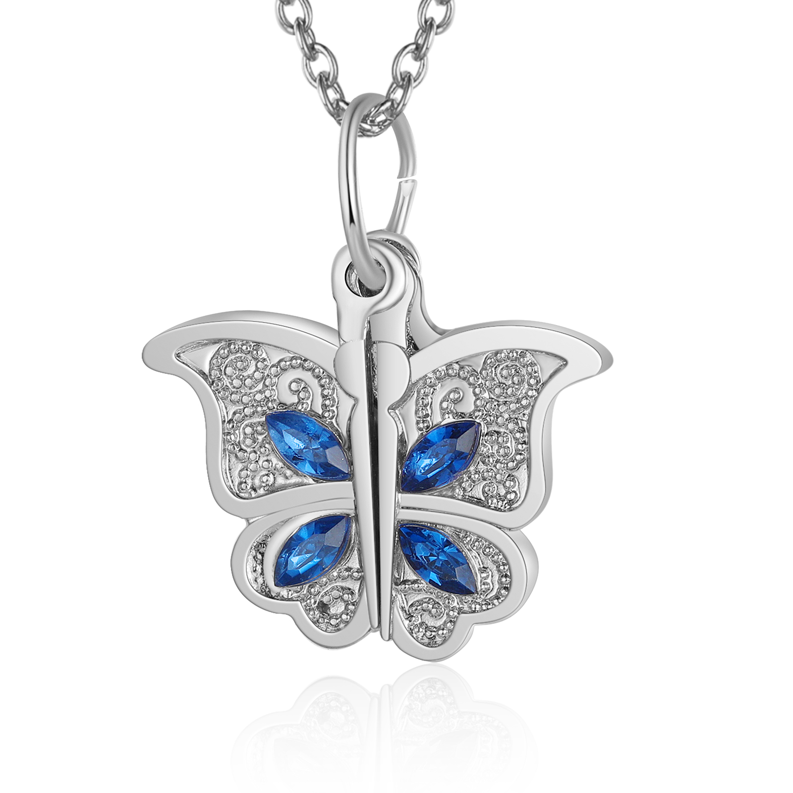 Collier ouvert Papillon photo Personnalisée Pendentif