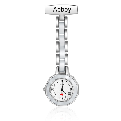 Montre de poche Infirmière Prénom Personnalisé