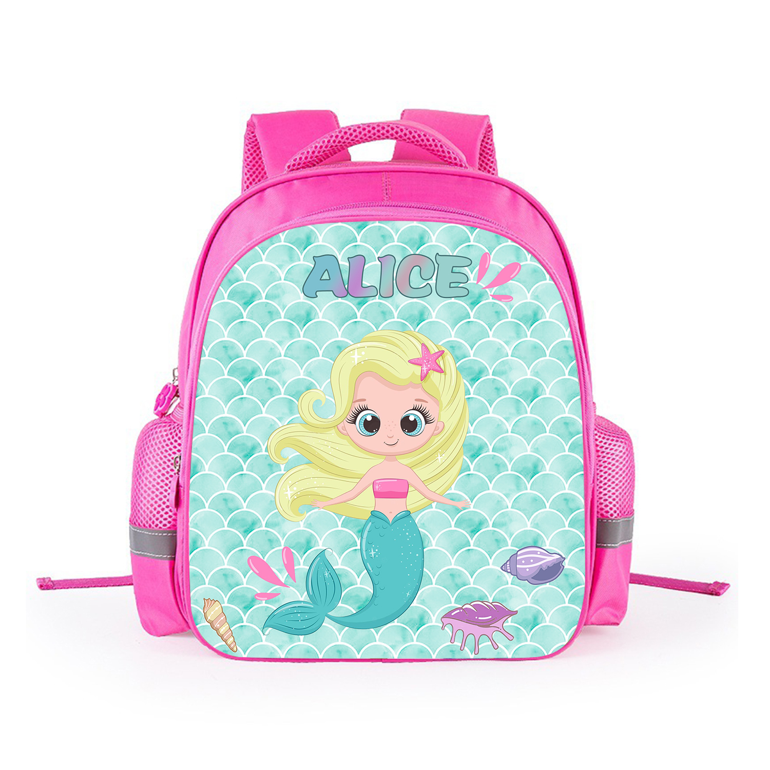 Sac a Dos Sirene pour Enfant 1 Prenom Personnalise Cartable maternelle Jessemade FR