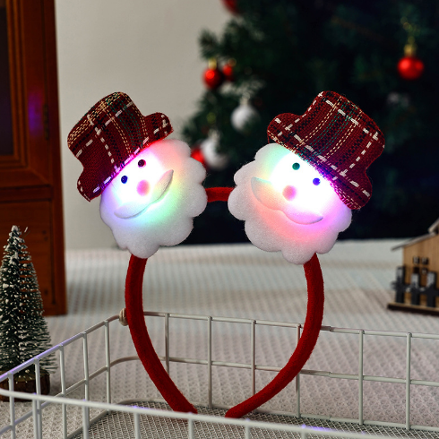Serre-tête Lumineux de Noël Modèle Père Noël ou Renne avec LED | Jessemade