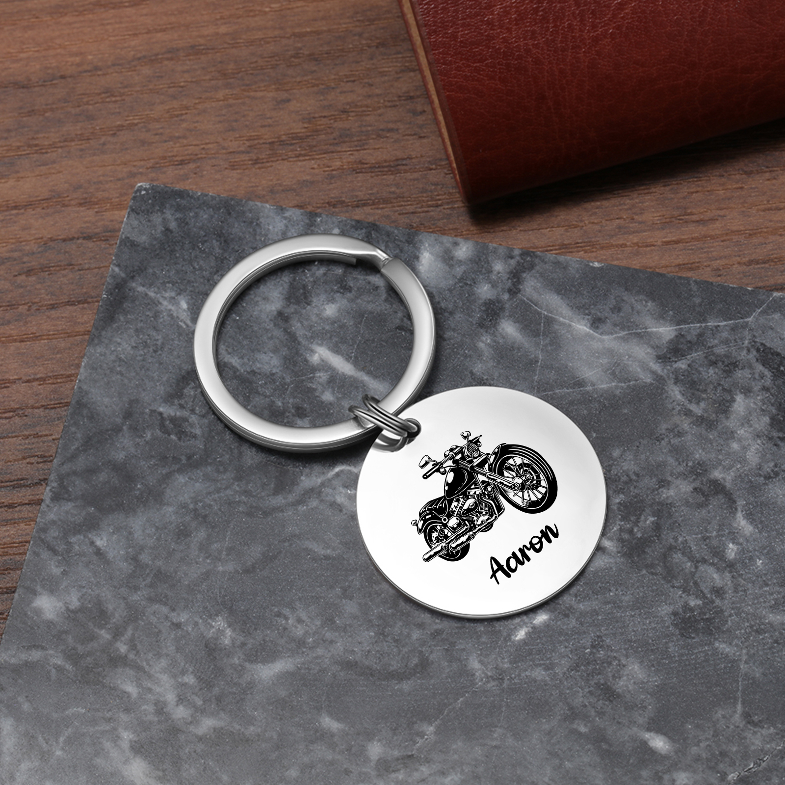 À mon Homme - Porte-Clés Moto 1 Prénom Personnalisé | Jessemade