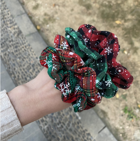Set de Chouchous de Noël – Lot de 4 Couleurs Festives Accessoire Noël