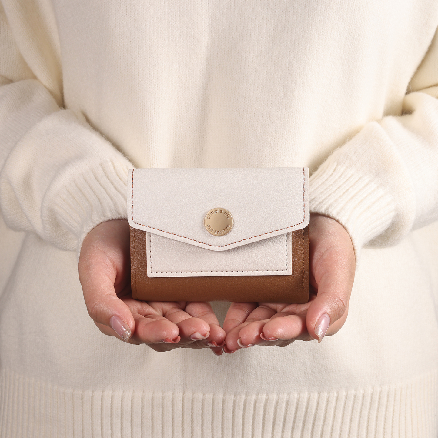 Portefeuille Femme Photo et Texte Personnalisés Porte-Monnaie Carte