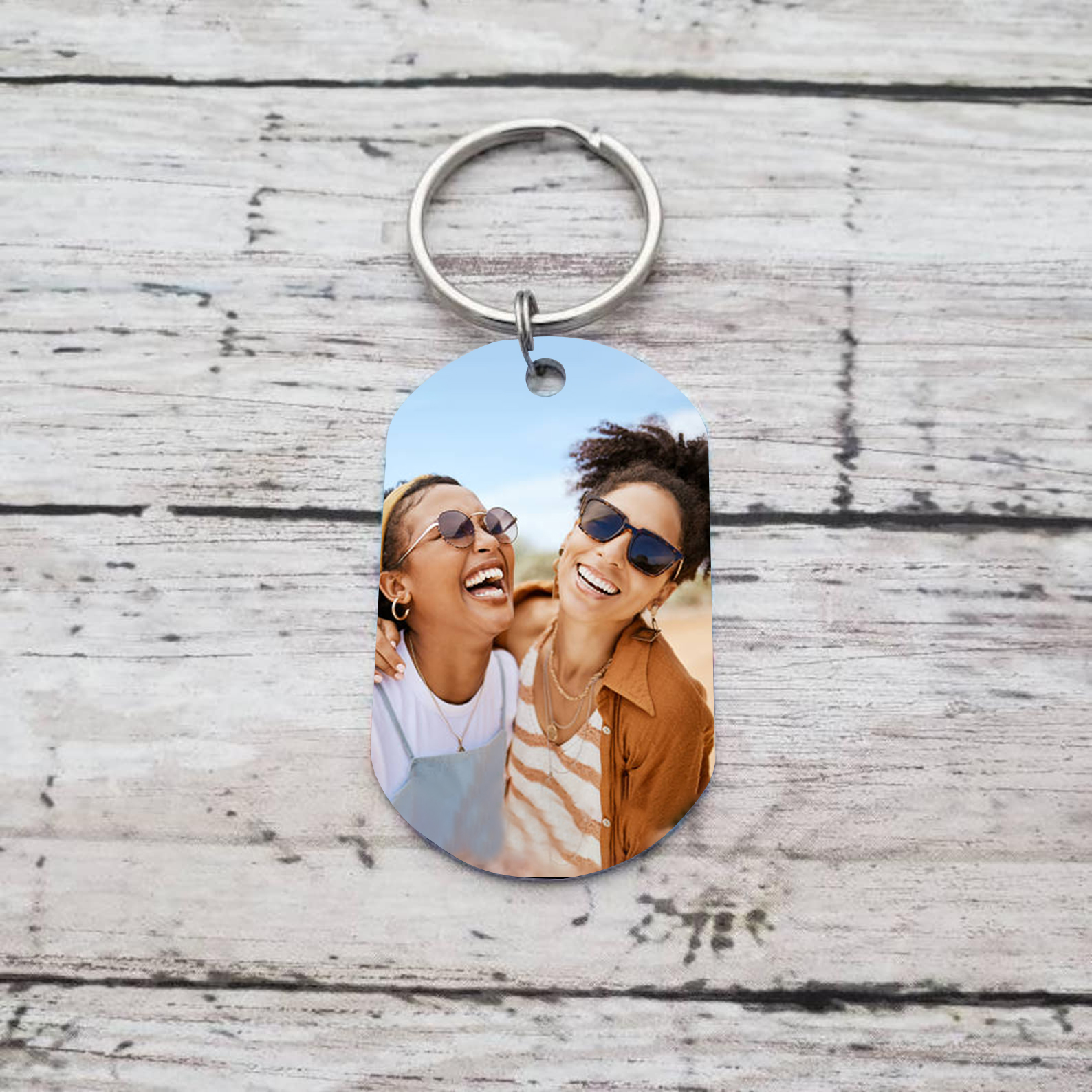 À Ma Meilleure Amie - Porte-Clés Photo et Texte Personnalisés