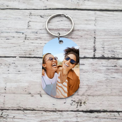 À Ma Meilleure Amie - Porte-Clés Photo et Texte Personnalisés