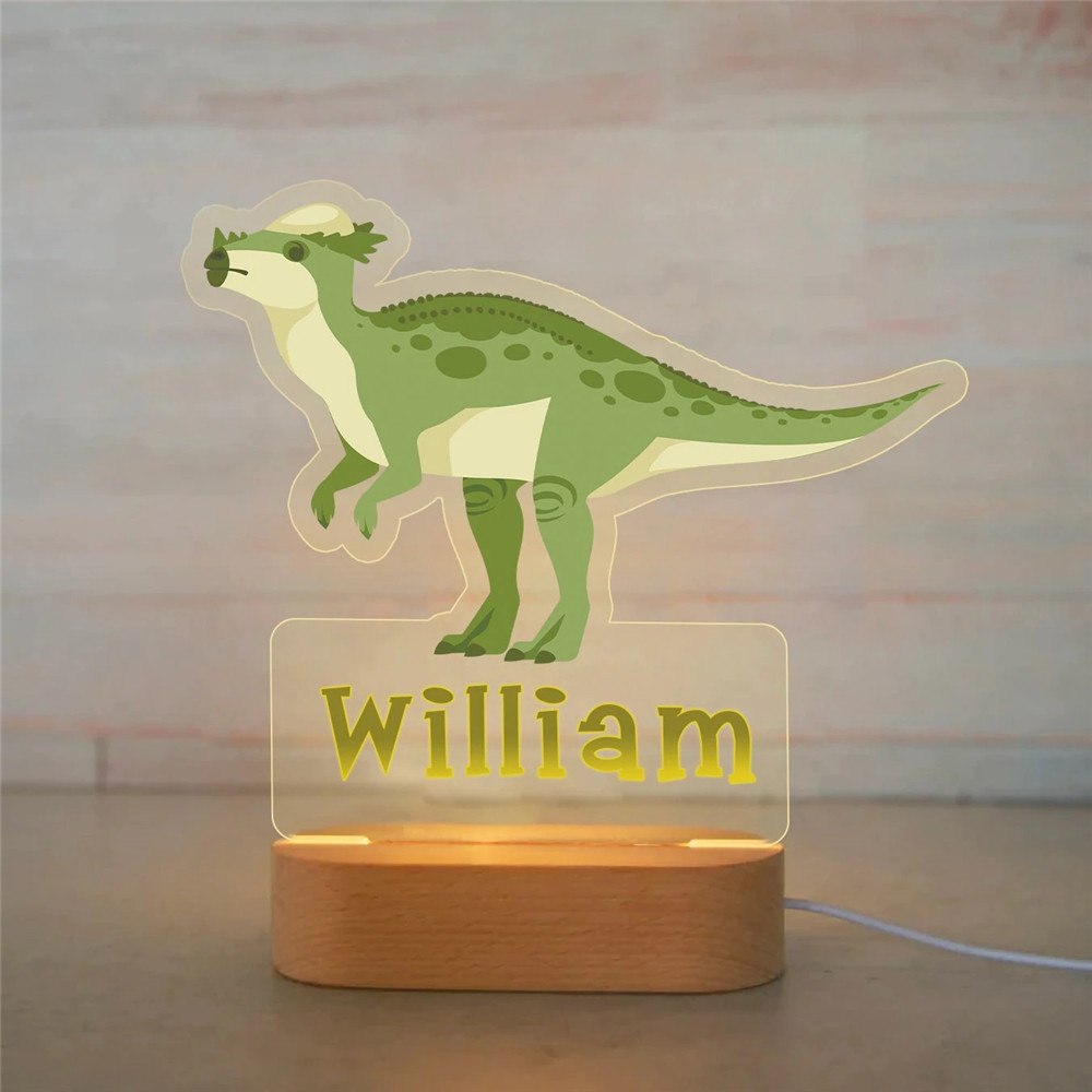 Jessemade FR Lampe de chevet 27 animaux Prénom personnalisé LED Lumières