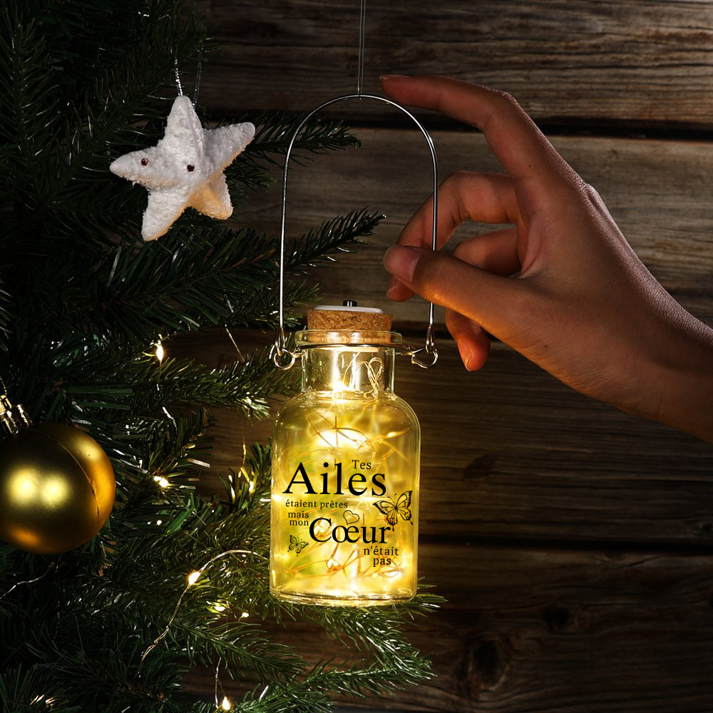 GRAVURZEILE Bouteille Avec Gravure – Le Plus Beau Moyen Est Le Commun – Décoration D'intérieur Avec Guirlande LED – Cadeau Pour Elle Et Lui Pour Un Anniversaire, La Saint-Valentin, Noël, Un Mariage