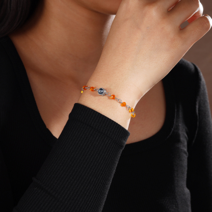Bracelet Perlé Personnalisé avec Photo Bracelet Photo Projection｜Jessemade