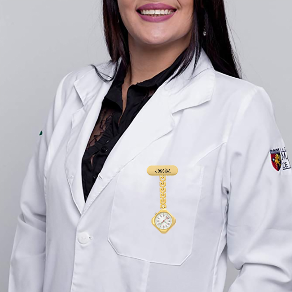 Montre de poche Cadran Infirmière Prénom Personnalisé