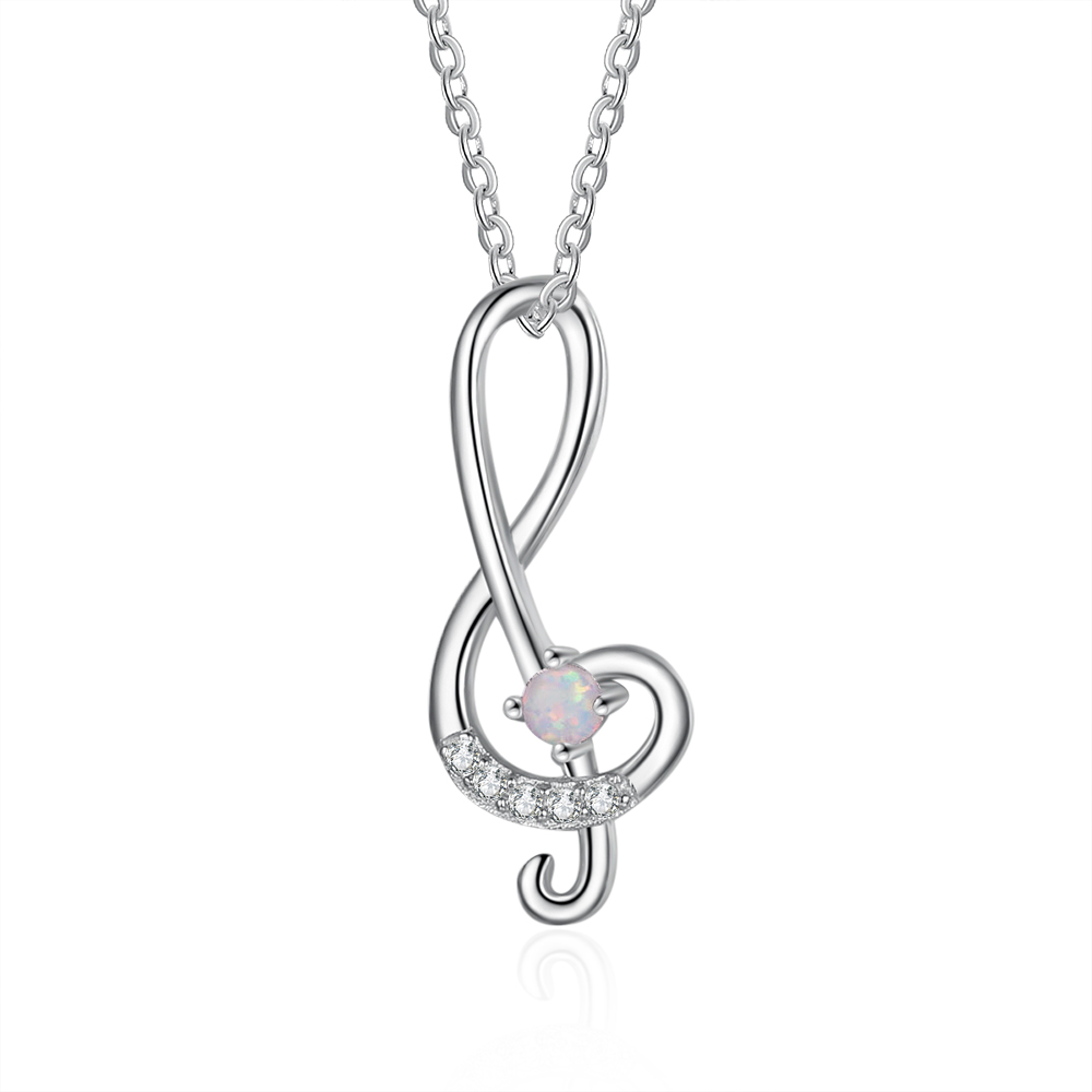 Collier Pendentif Notes de musique pour Femmes
