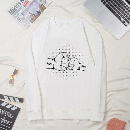 Sweat-Shirt Poings 2 Prénoms Personnalisés